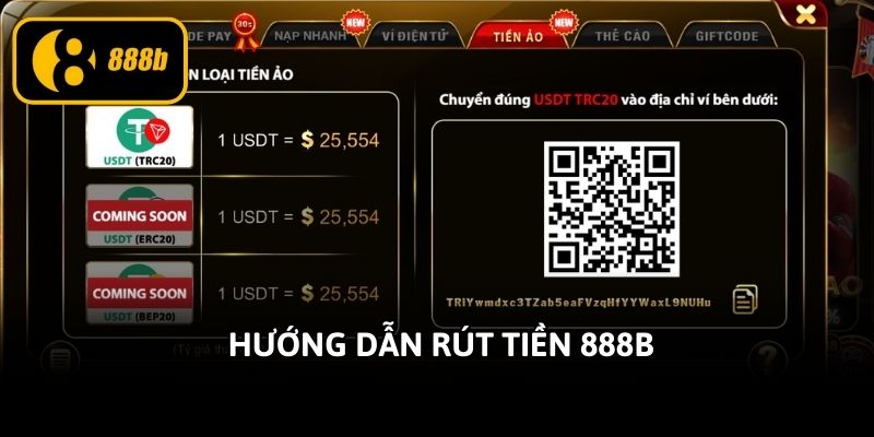 Hướng dẫn rút tiền 888b